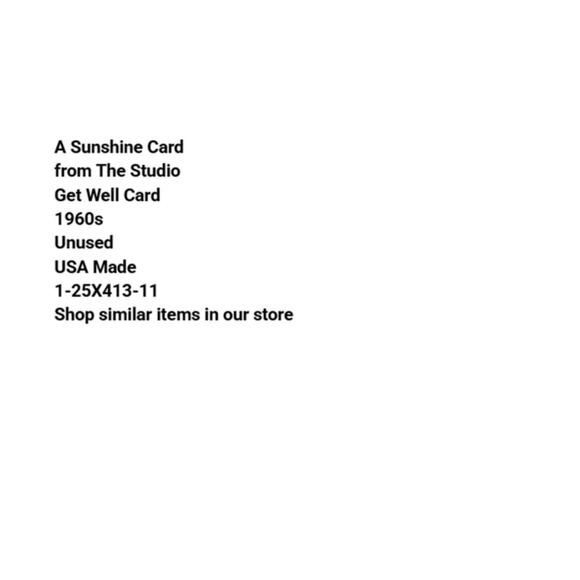 Vtg MCM Get Well Card Unused USA 1960s Doctor Retro Humor Sunshine Studio - Picture 2 of 5